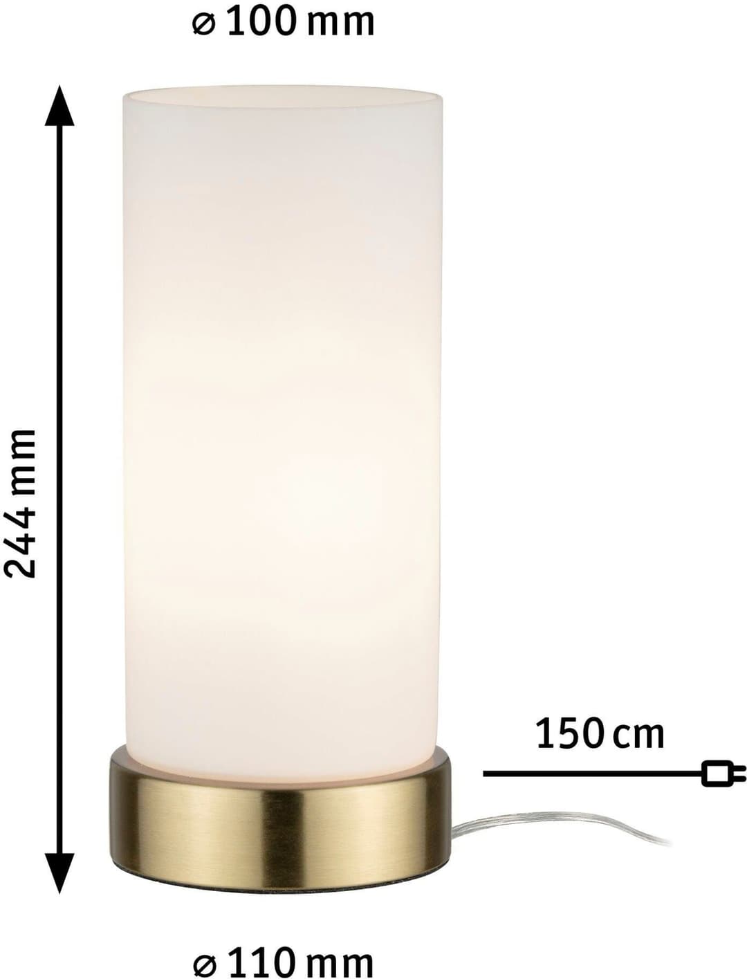 Paulmann Pinja Nachttischlampe | Mehrfarbig