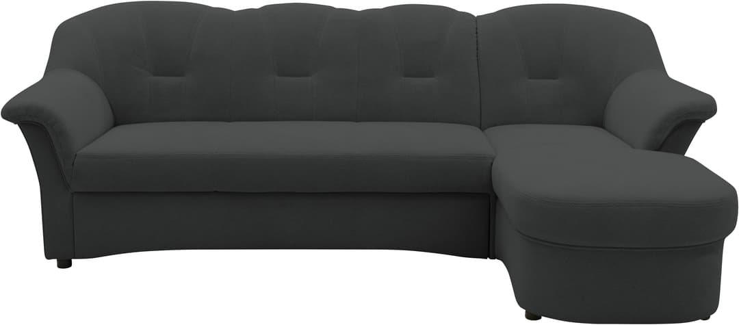 DOMO collection Ecksofa Flores Schlafsofa | Grau