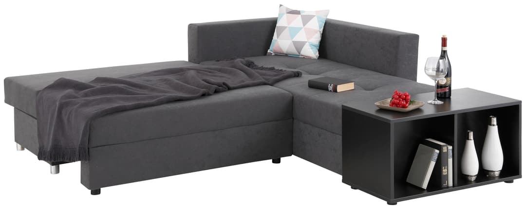 Home affaire Ecksofa Italia L-Form | Grau