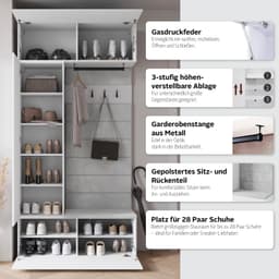 Home affaire Garderoben-Set TEJO | Schwarz