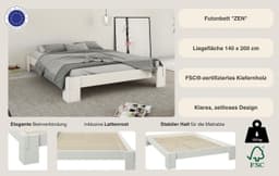 OTTO home Futonbett ZEN | Weiß