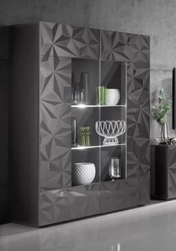 Home affaire Vitrine Prisma | Schwarz
