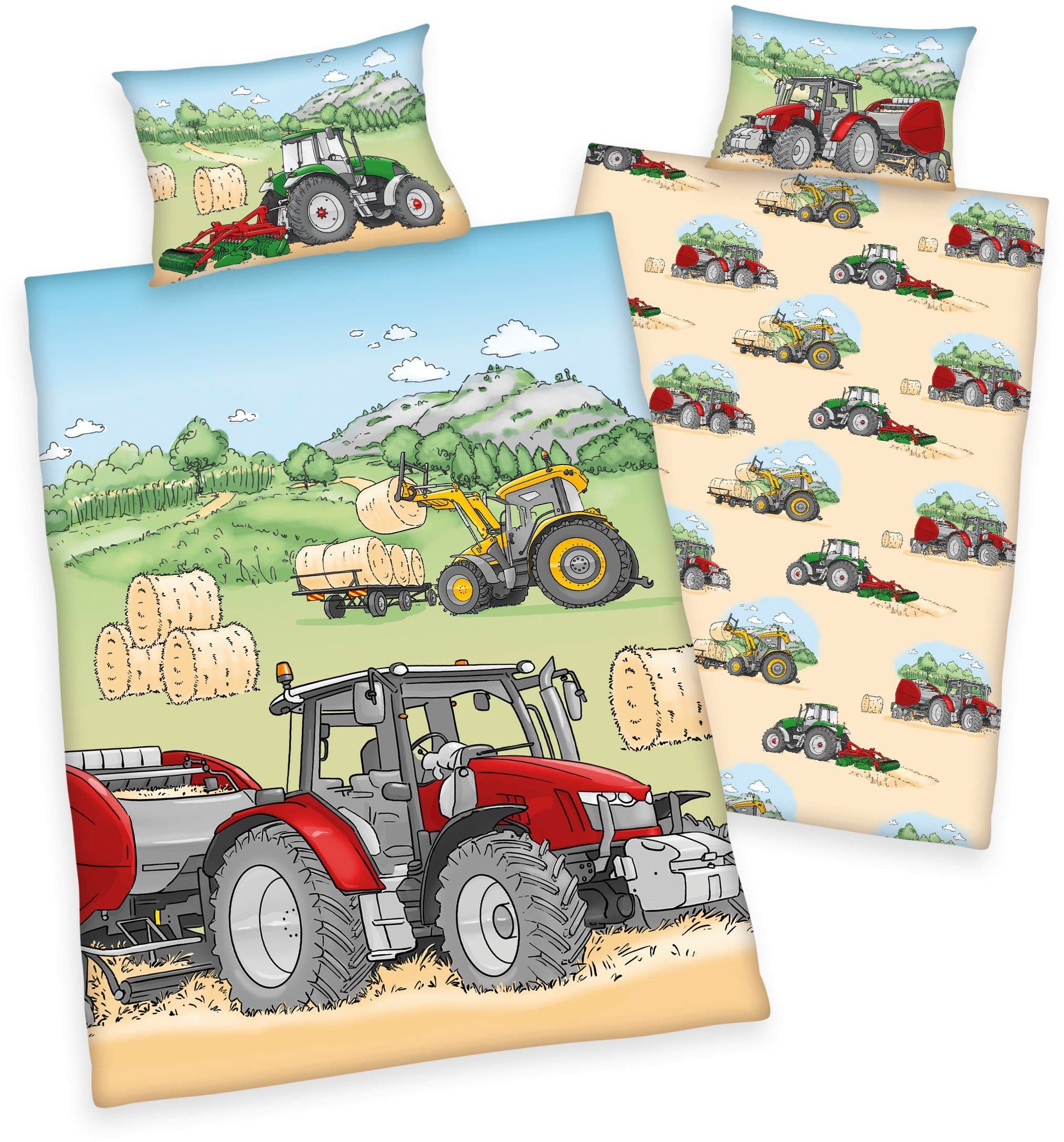 Baby Best Babybettwäsche Traktor | Mehrfarbig