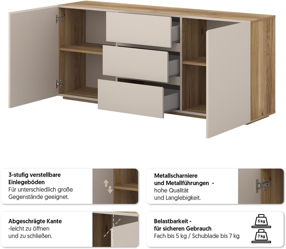 OTTO home Sideboard Criss | Beige