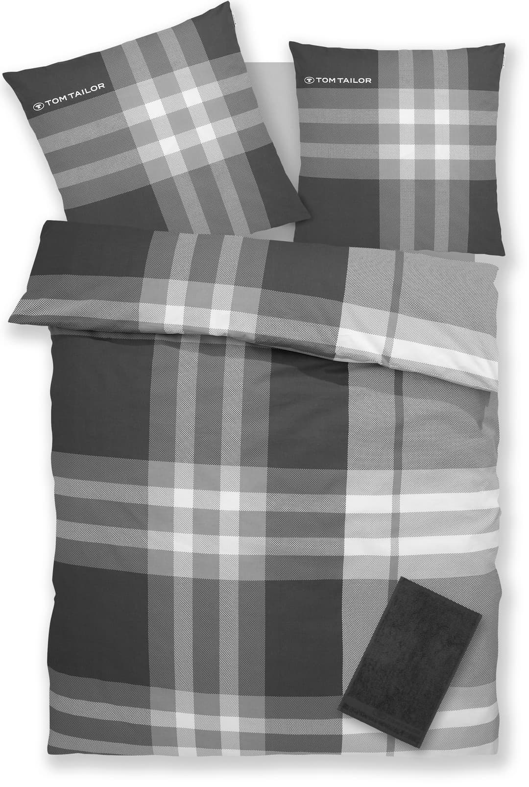 TOM TAILOR HOME Bettwäsche Nick | Grau