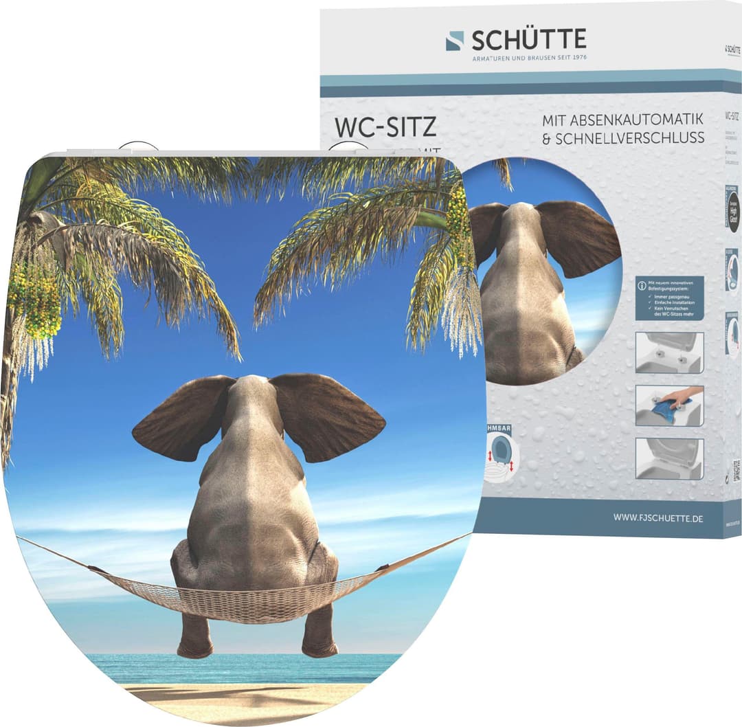 Schütte WC-Sitz Happy Elephant | Mehrfarbig