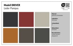 COTTA Ecksofa Driver L-Form | Braun