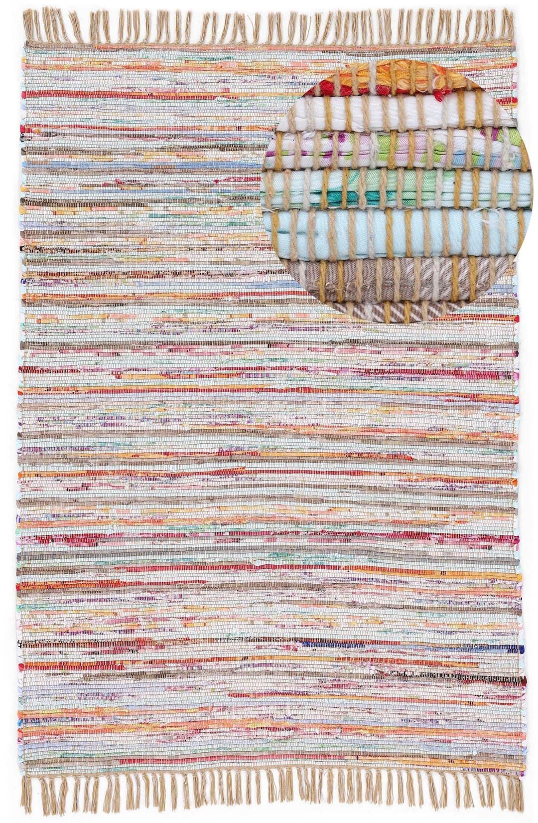 carpetfine Teppich Kelim Chindi | Beige