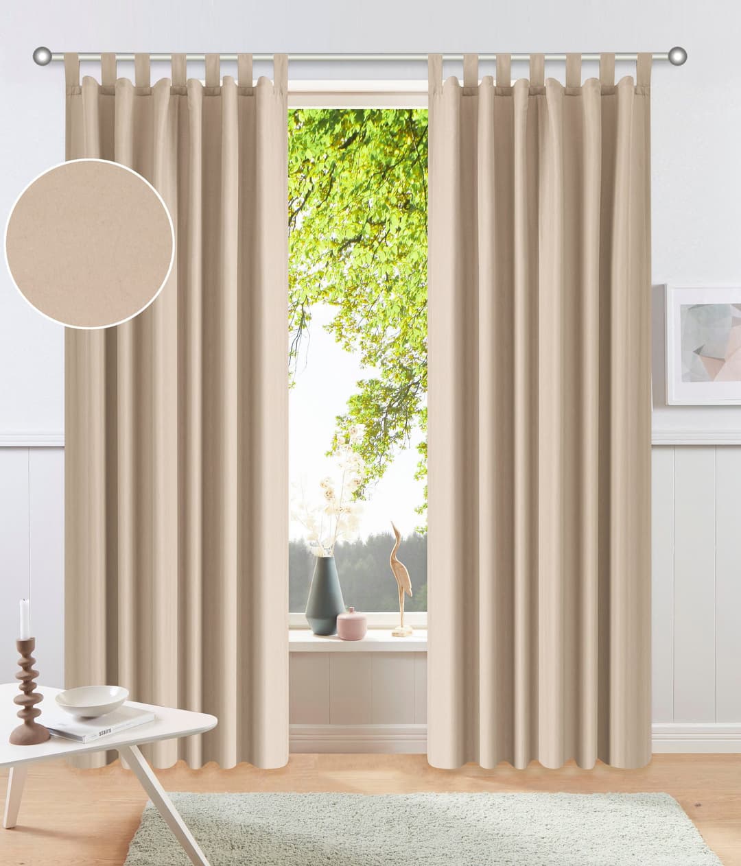 OTTO home Vorhang Raja (2 St) | Beige