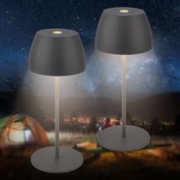 Briloner Leuchten Tischleuchte 2er Set LED | Schwarz