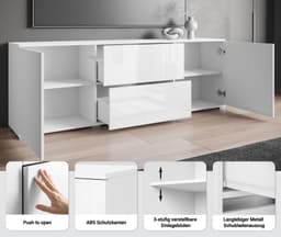OTTO home Lowboard Kenia | Weiß