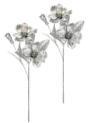 Kunstblume Magnolie | Silber