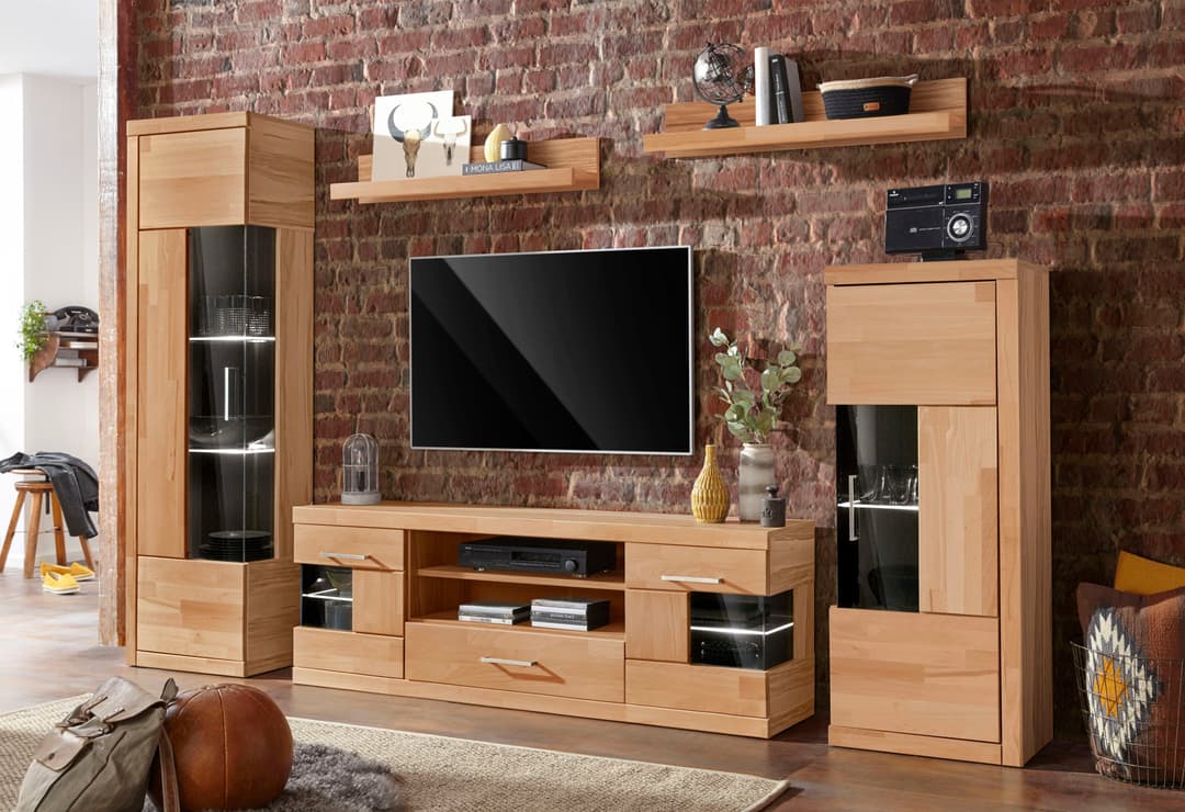 OTTO home Wohnwand Ribe Set-5 St. | Braun