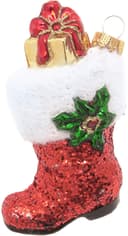 Krebs Glas Lauscha Santa's Stiefel | Rot