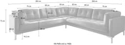 Trends by HG Wohnlandschaft Landau U-Form | Grau