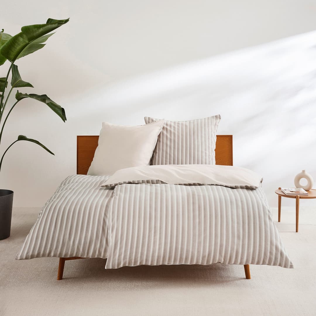 s.Oliver Bettwäsche Feinflanell | Beige