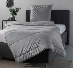 OTTO home Microfaserbettdecke + Microfaserkissen Clarra Spar Set