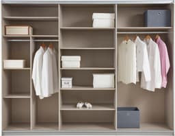 rauch Schwebetürenschrank CORTONA | Grau