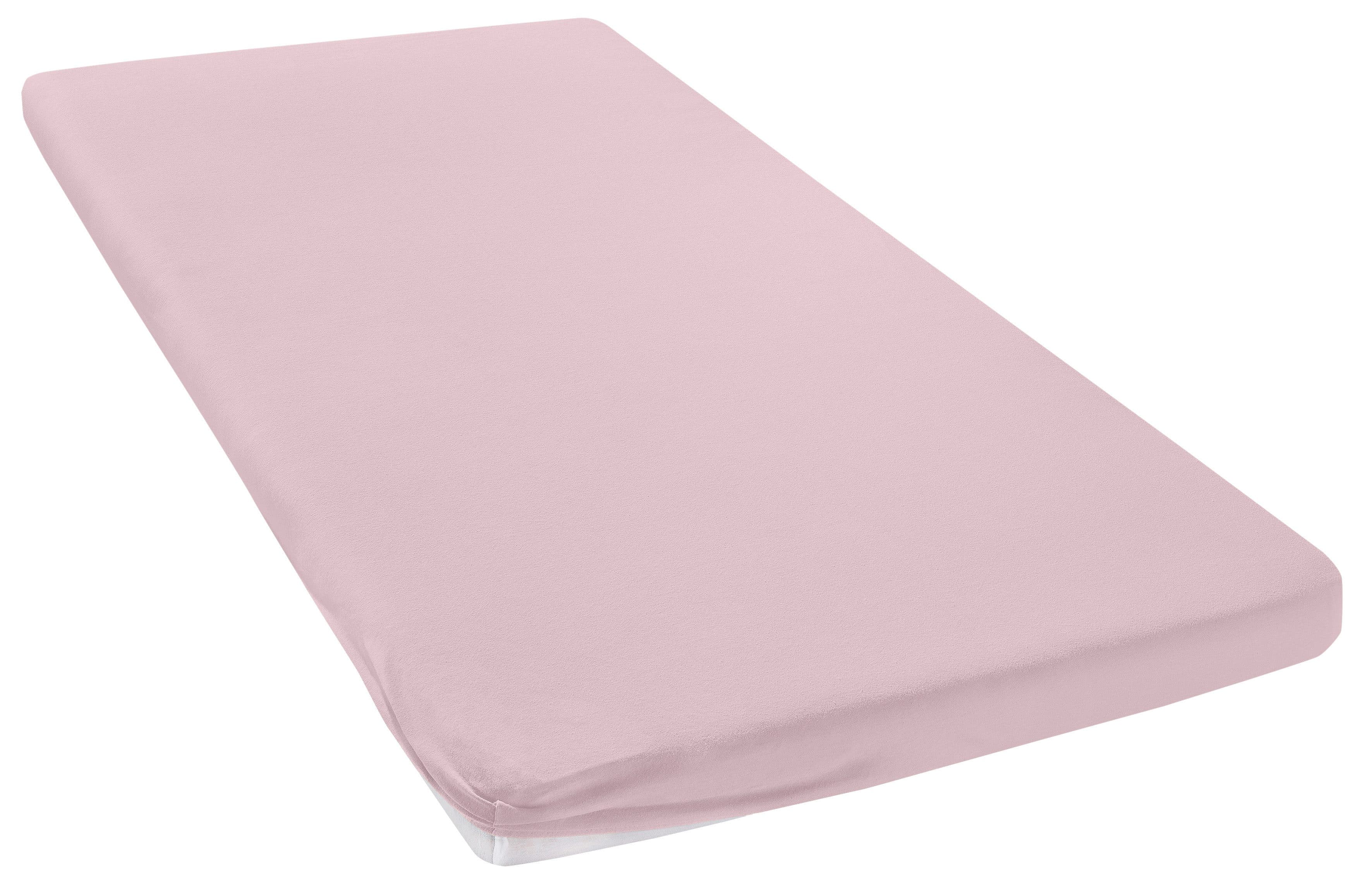 OTTO home Spannbettlaken Topper Basic | Rosa