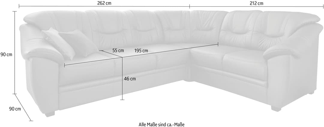 sit&more Ecksofa Savona L-Form | Beige