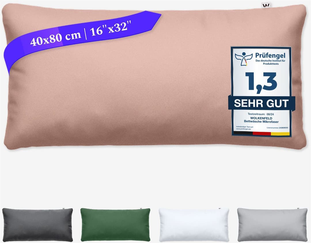 Wolkenfeld Kissenbezug Mikrofaser | Rosa
