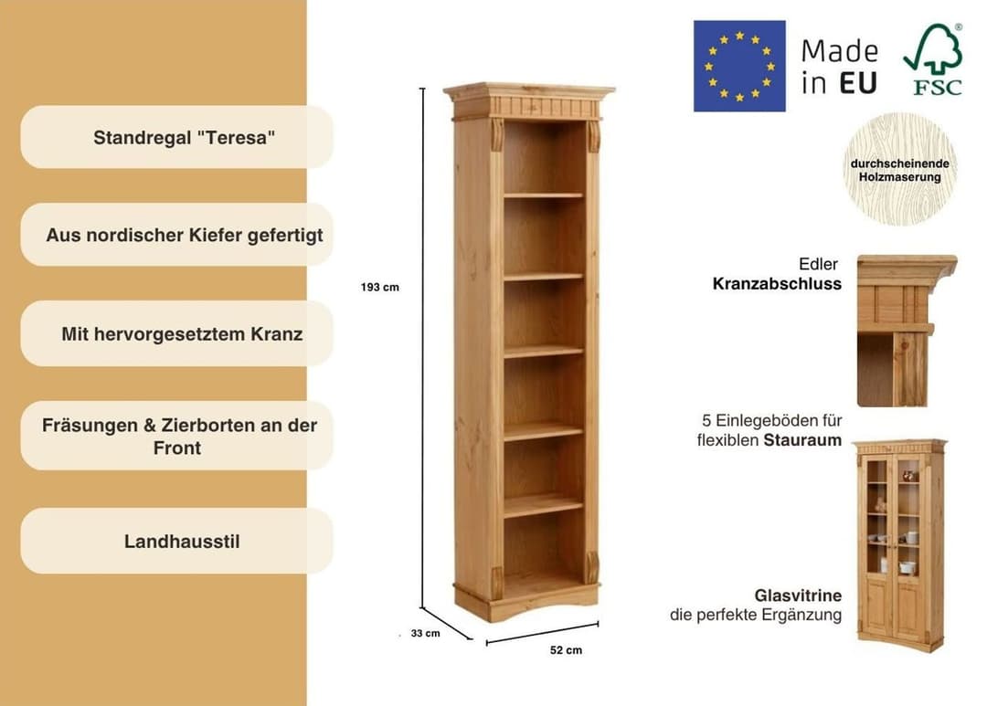 Standregal Teresa | Holztöne