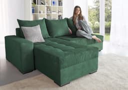 COLLECTION AB Ecksofa Josy L-Form | Grün