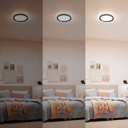 Philips LED Deckenleuchte All-In-One | Schwarz