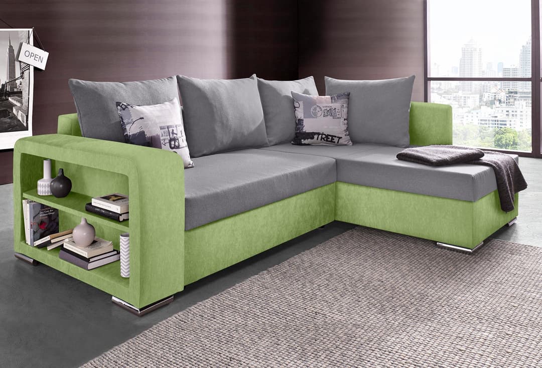 COLLECTION AB Ecksofa John | Grün