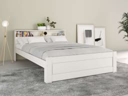 OTTO home Massivholzbett FLAVION | Weiß
