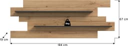Home affaire Wandboard REHAT | Holztöne