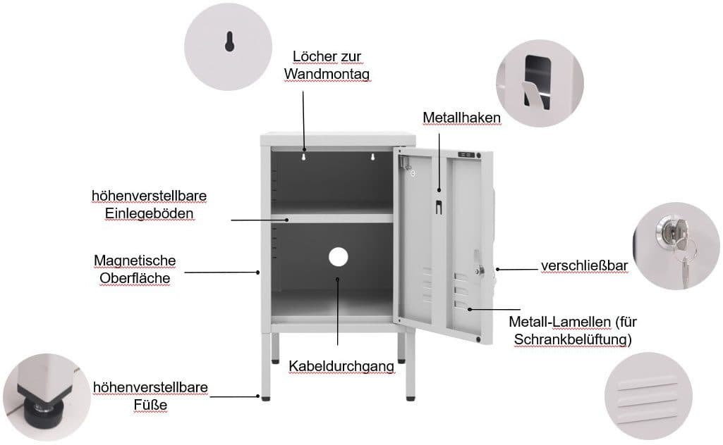 OTTO home Nachttisch Siena | Beige