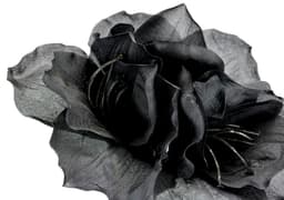 Kunstblume Amaryllis 2er Set | Schwarz