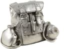 Ambiente Haus Spardose Rucksack | Silber