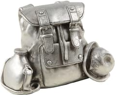 Ambiente Haus Spardose Rucksack | Silber