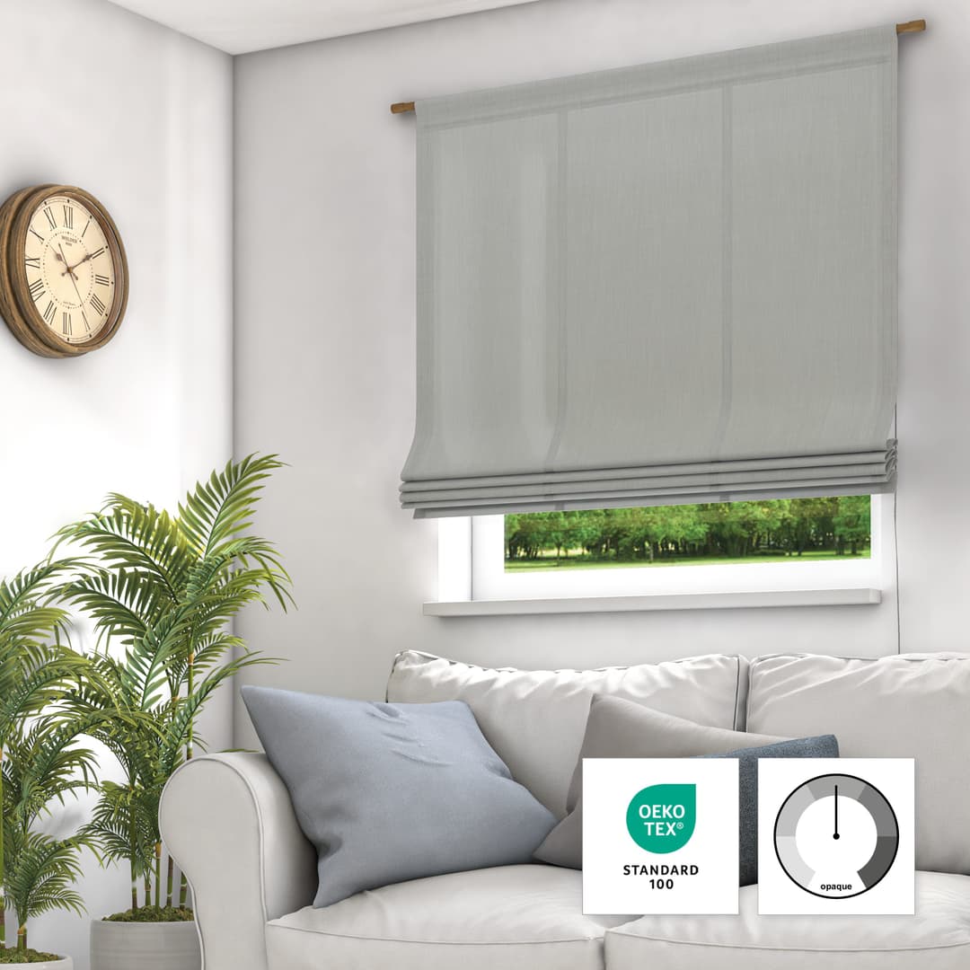 Neutex for you! Raffrollo Mara-ECO | Grau