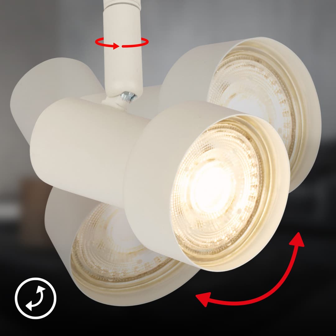 Briloner Leuchten LED Deckenspots TAPP | Weiß
