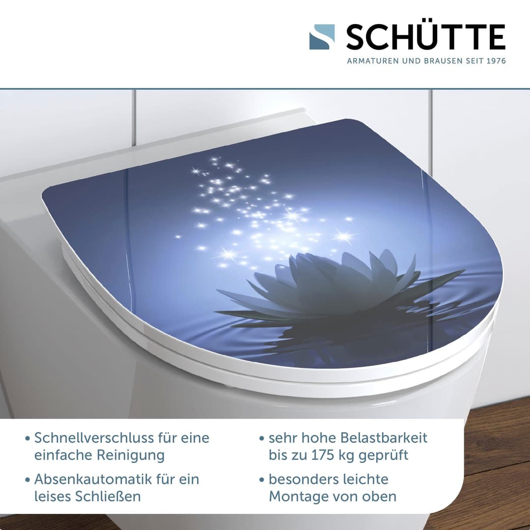 Schütte WC-Sitz Water Lily | Blau