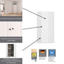 rauch Eckkleiderschrank YLVA | Weiß 4