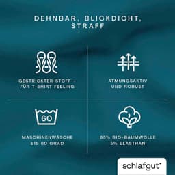 Schlafgut Spannbettlaken PURE | Blau