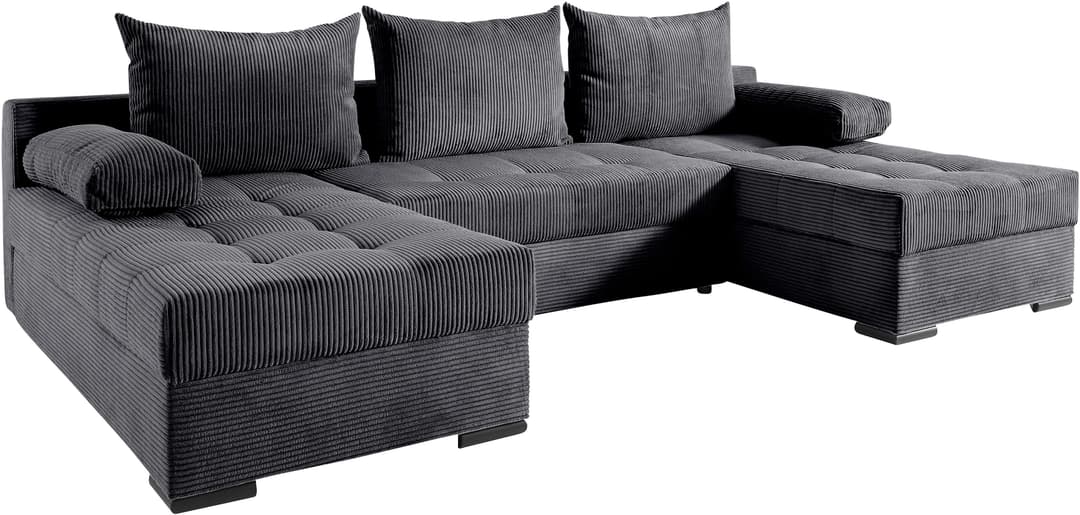 COLLECTION AB Wohnlandschaft Josy U-Form | Grau