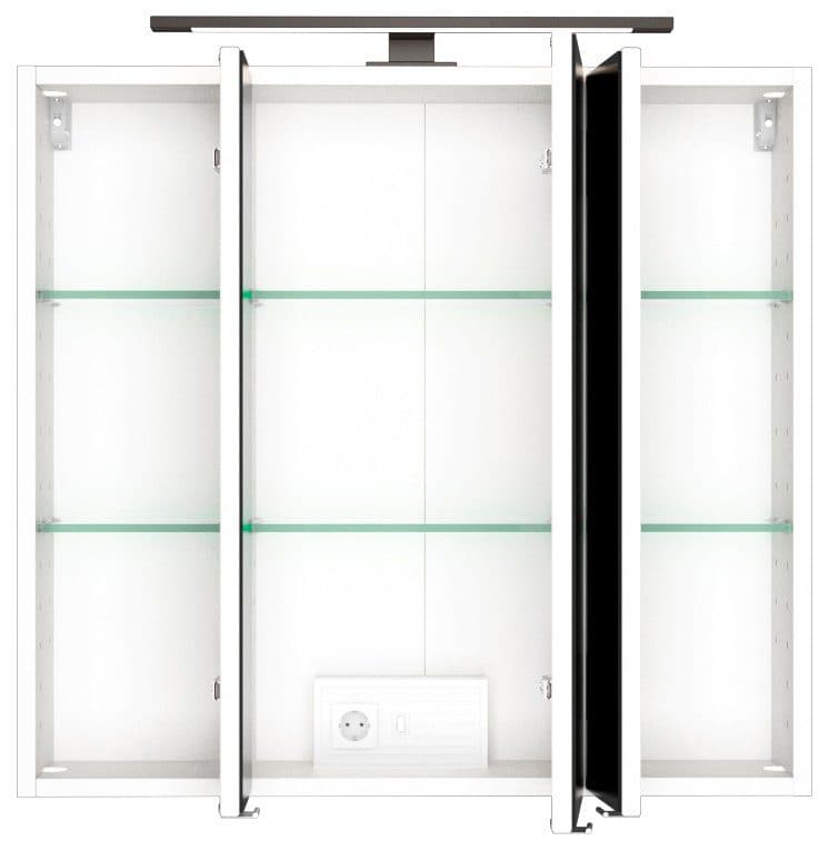 welltime Spiegelschrank Luena | Weiß