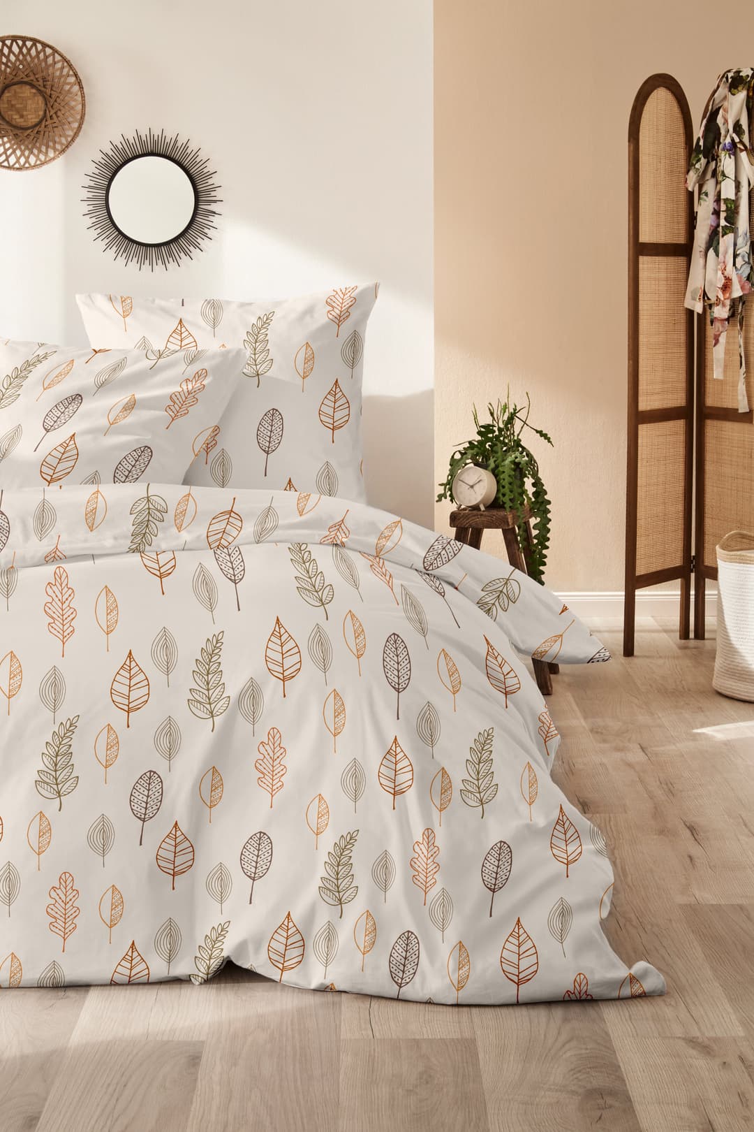 Primera Bettwäsche Autum Leaf | Braun
