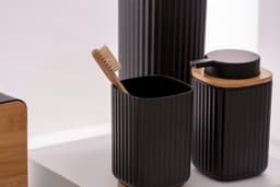 Wenko Rotello WC-Garnitur | Schwarz