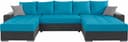 COLLECTION AB Wohnlandschaft Josy XXL U-Form | Blau 2