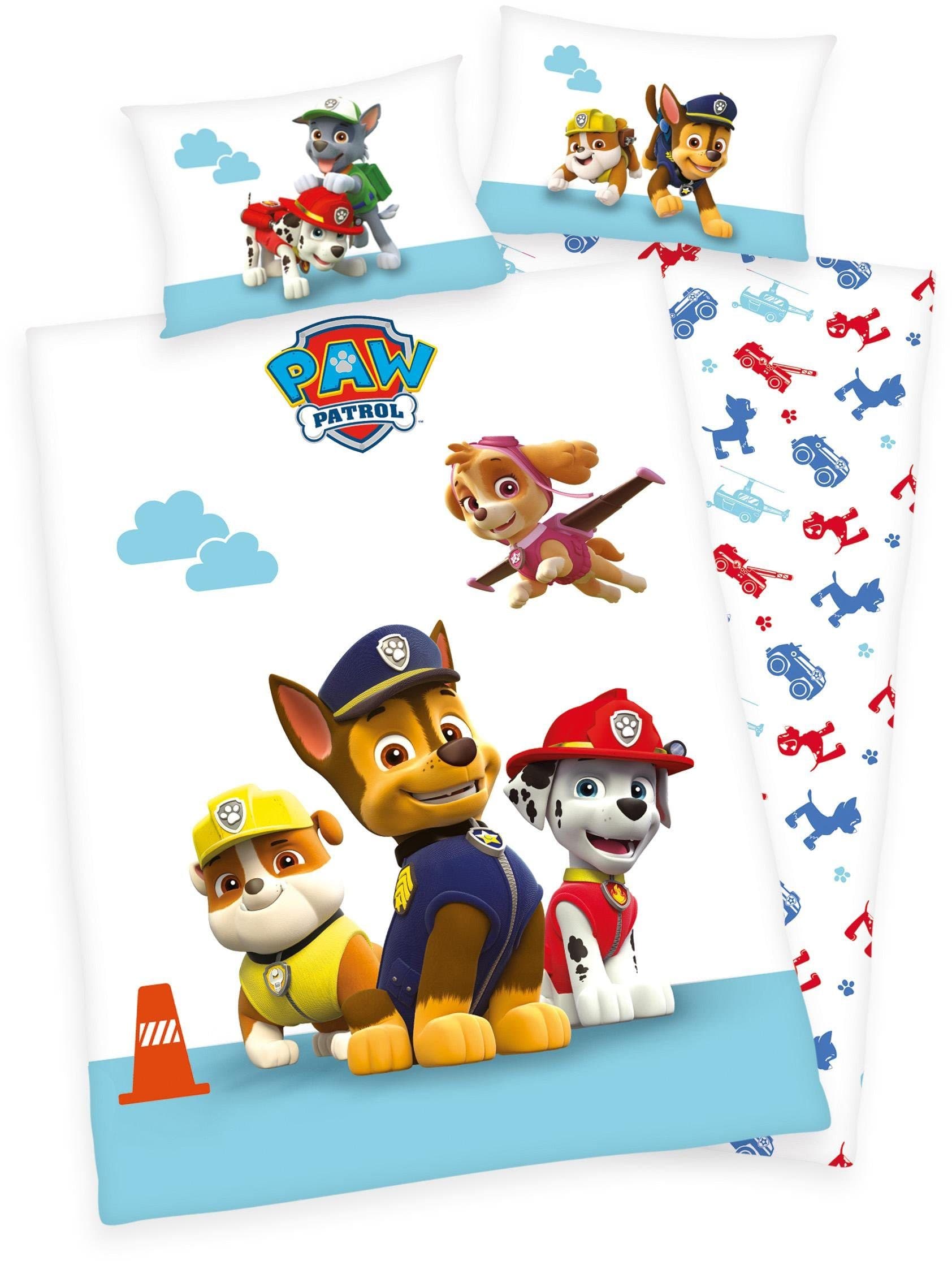 PAW PATROL Kinderbettwäsche Dogs | Mehrfarbig