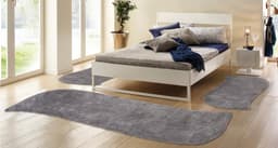 OTTO home Hochflor-Bettumrandung Desner | Grau