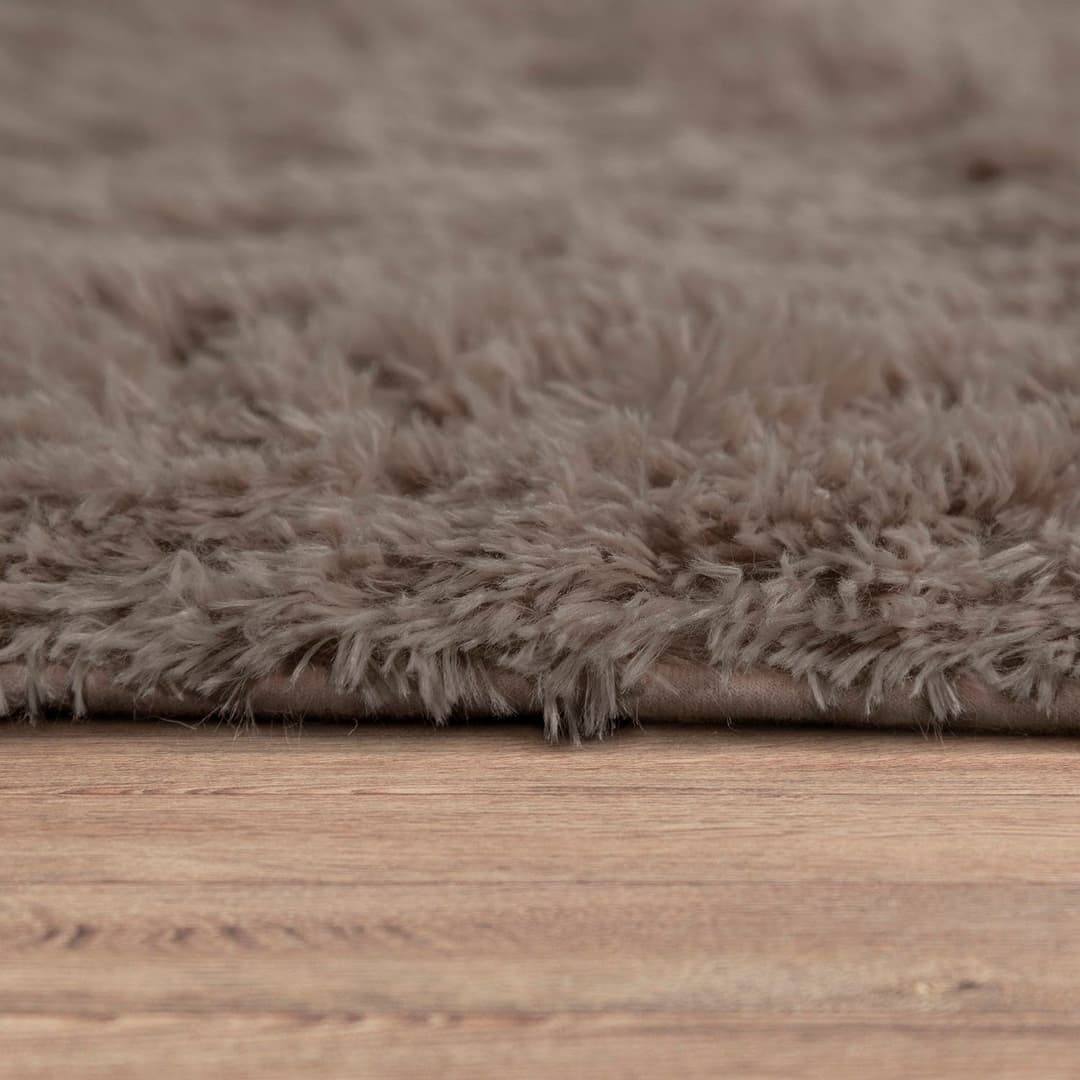 Paco Home Hochflor-Teppich Silky 591 | Braun