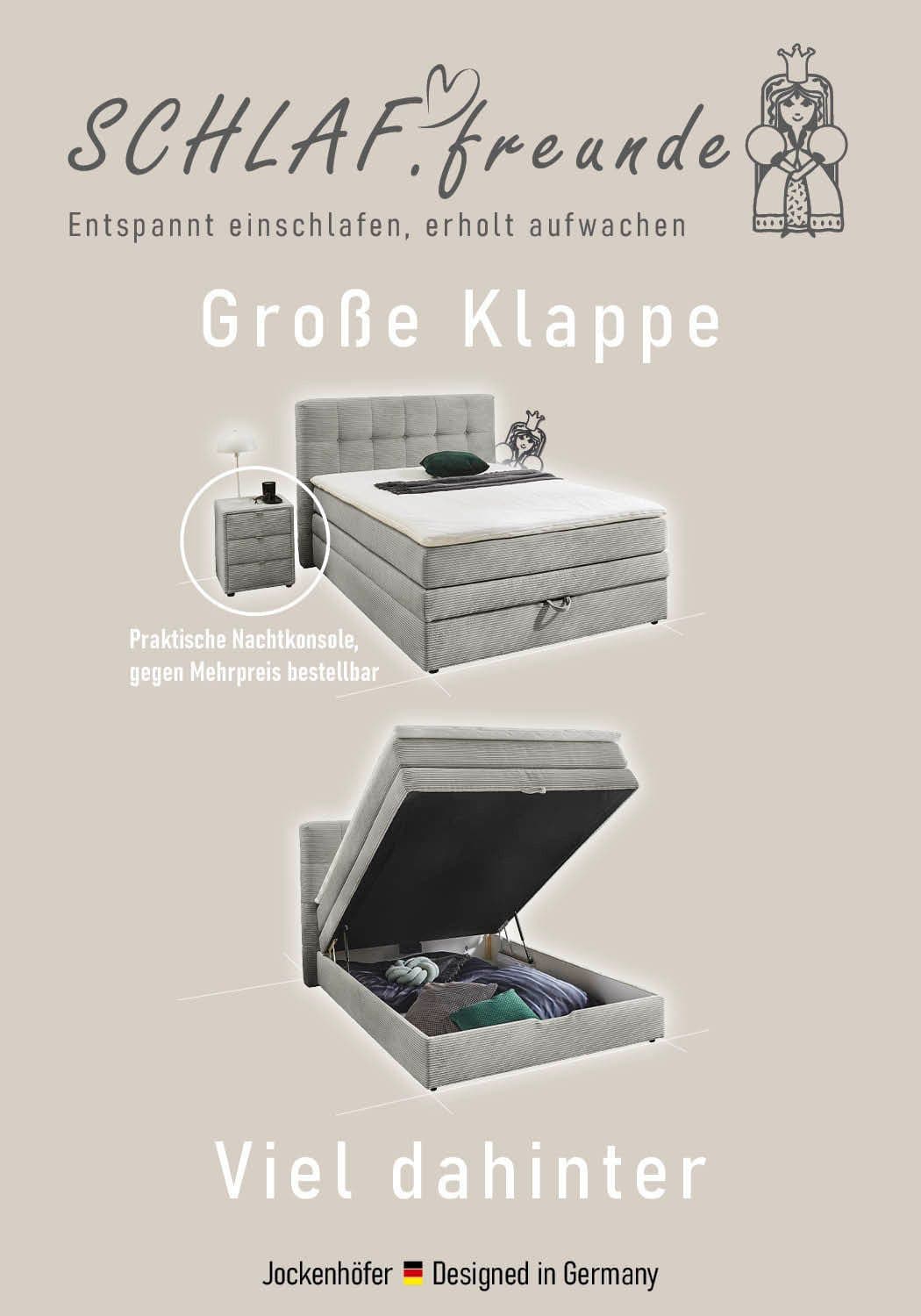Jockenhöfer Gruppe Boxspringbett Amy | Türkis