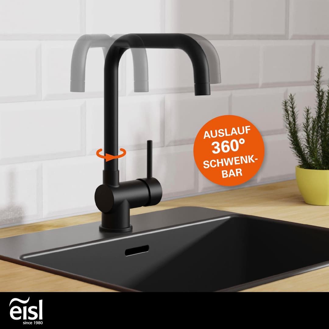 Eisl Spültischarmatur Futura | Schwarz